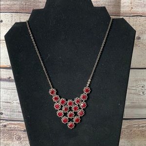 VCLM Amber Crystal Vintage Lucite Jewelry Bronze